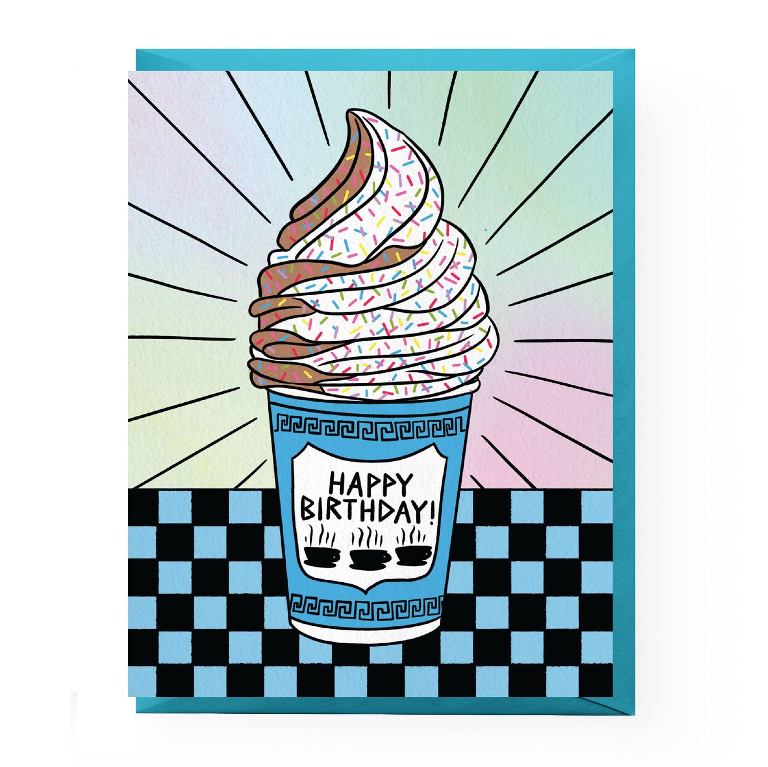 Deli Cup Soft Serve Birthday Card