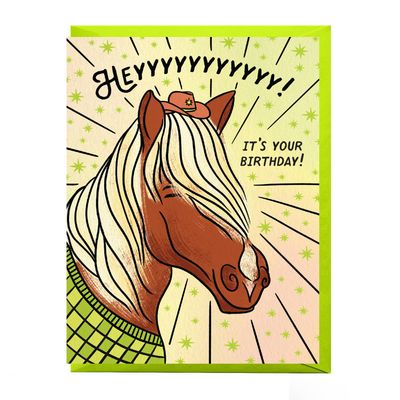 Horse Birthday Card