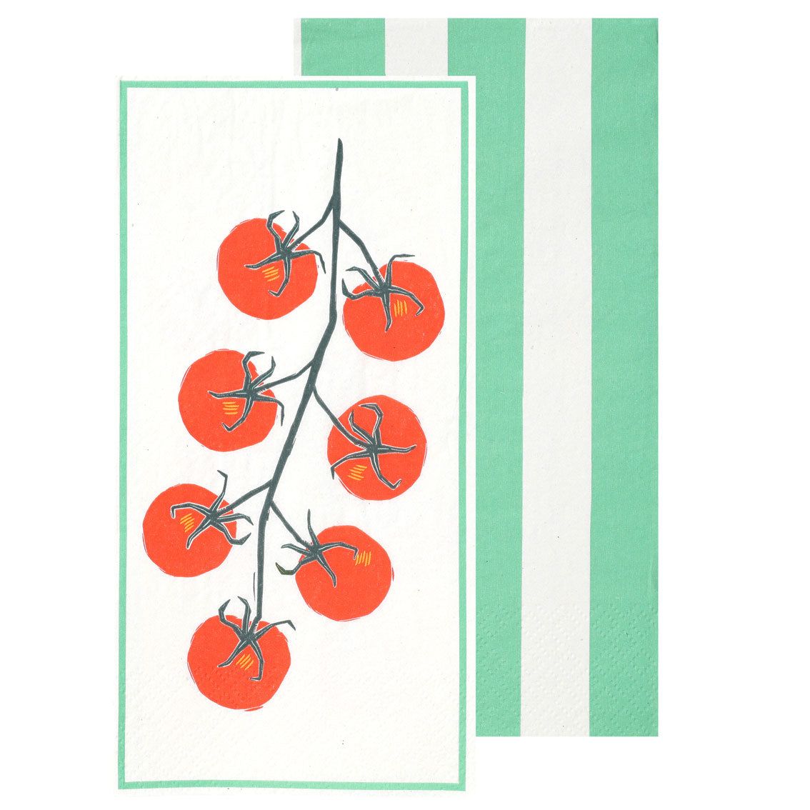 Tomato Long Lunch Paper Napkins - 16 Pack | Everyday |