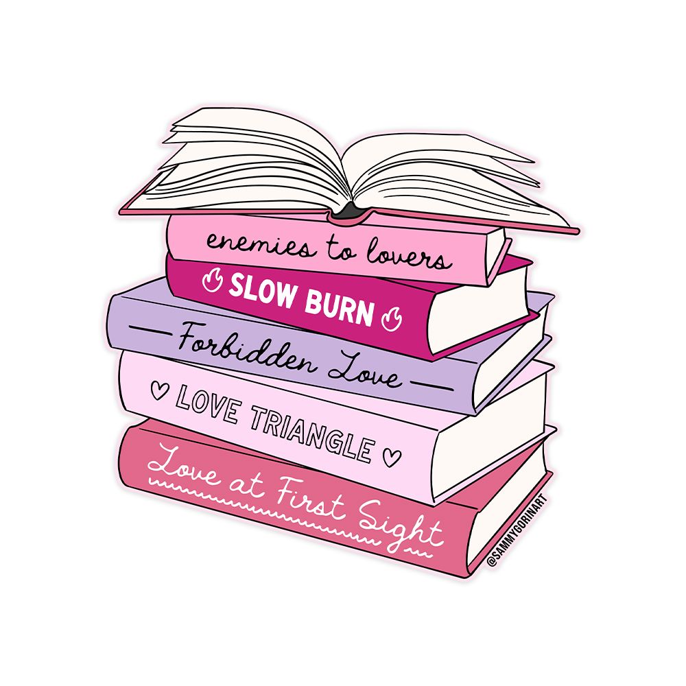 Romance Book Tropes Sticker