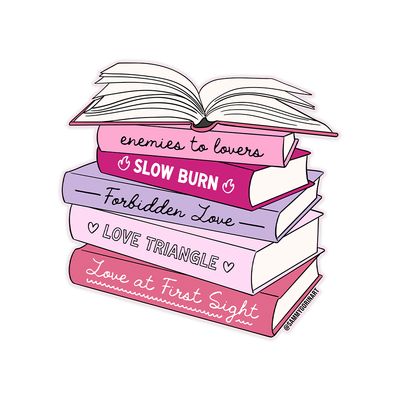 Romance Book Tropes Sticker