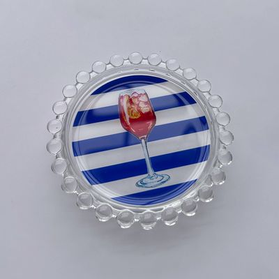 Striped Aperol Spritz Trinket Dish