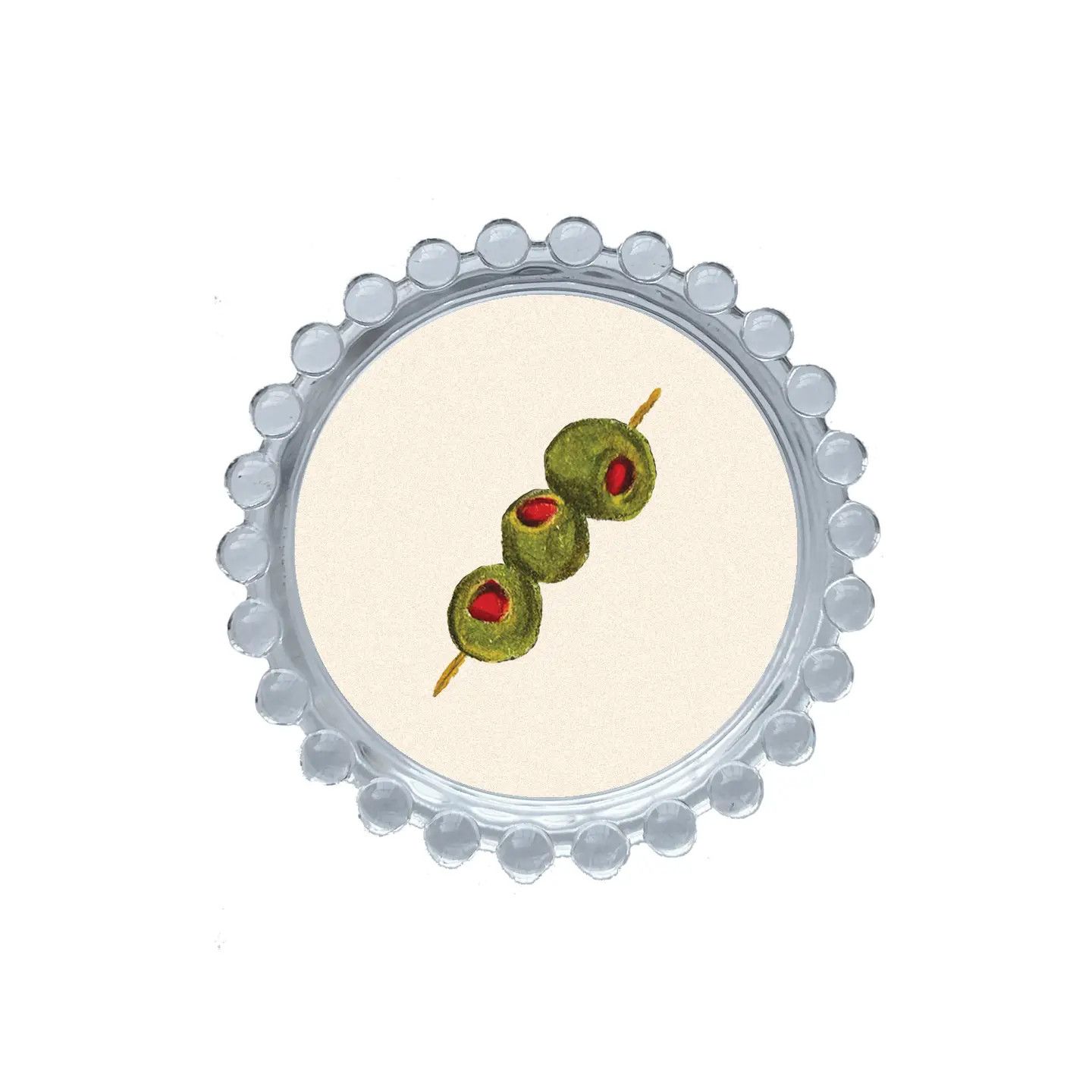 Olives Cream Trinket Dish