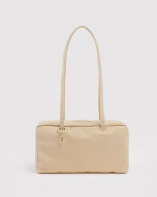 Baggu Nylon Bowler Bag Custard