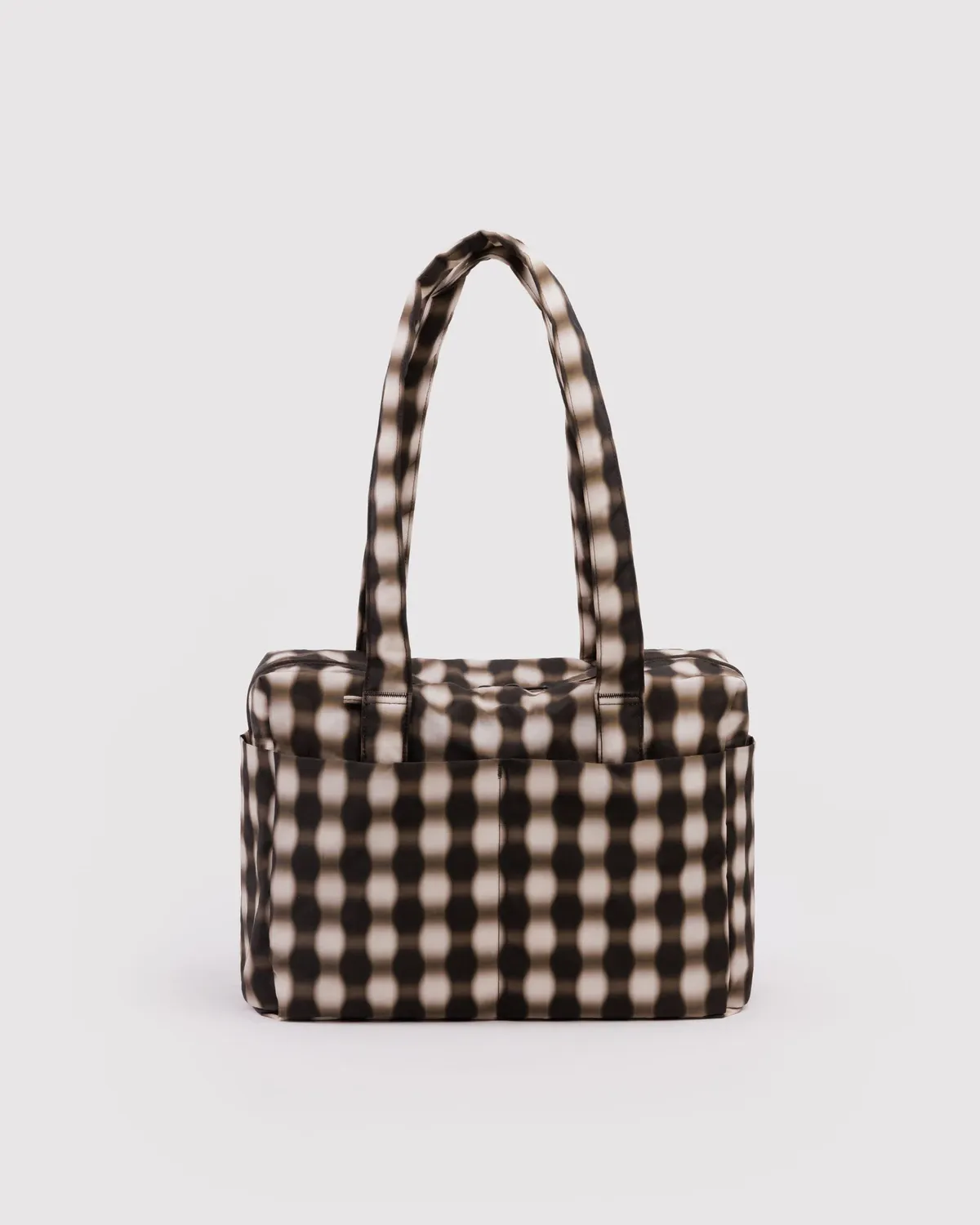 Everyday Cloud Bag Blurred Gingham Brown