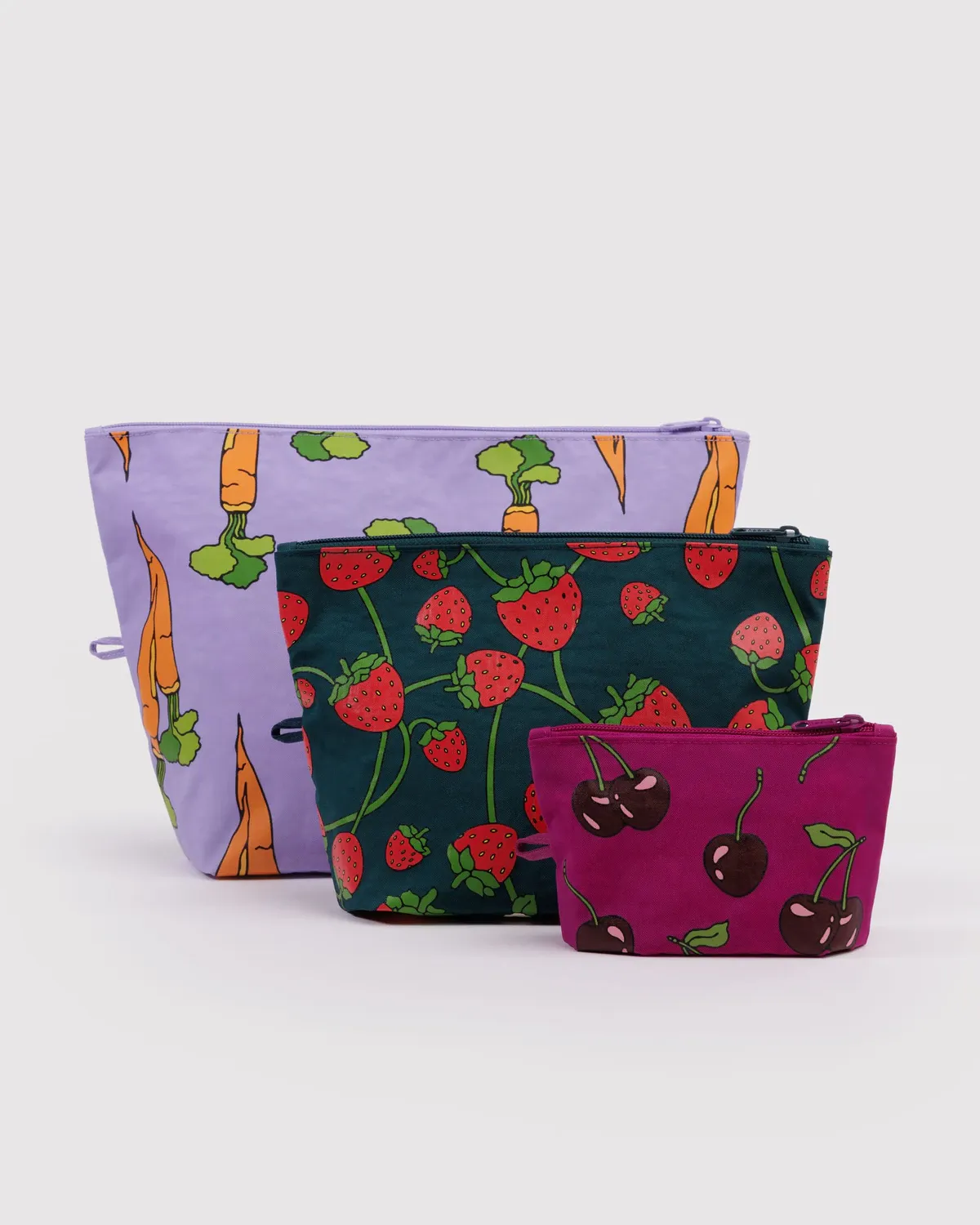 Baggu Go Pouch Set Carrots &amp; Berries