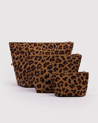 Baggu Go Pouch Set Leopard
