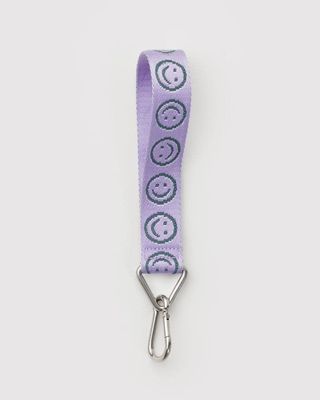 Baggu Logo Keychain Lilac Happy