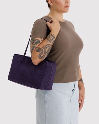 Baggu Medium Nylon Bowler Bag Fig