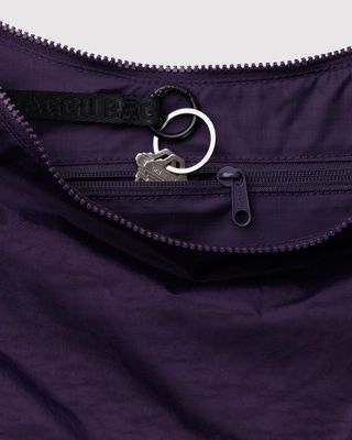 Medium Nylon Crescent Bag Fig