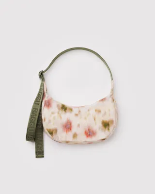 Baggu Small Nylon Crescent Bag Abstract Floral