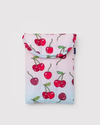 Baggu Puffy Tablet Sleeve 8" Cherries
