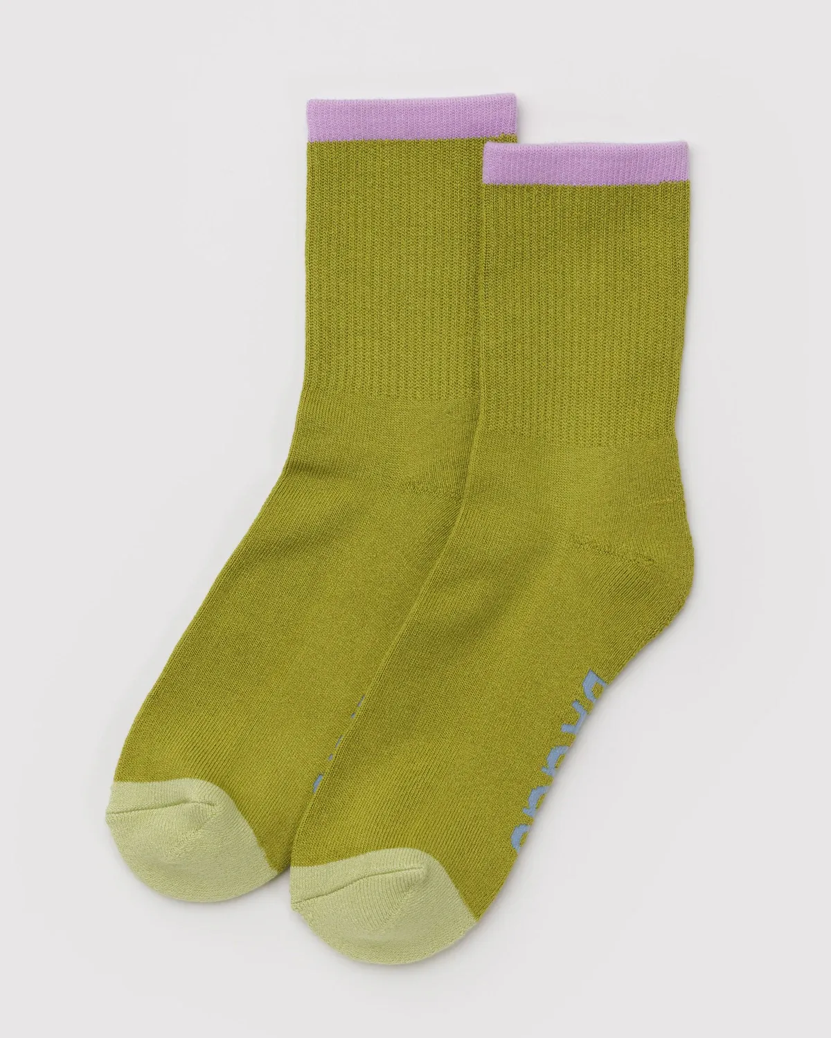 Baggu Ribbed Socks Olive Mix One Size