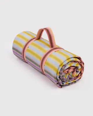 Baggu Puffy Picnic Blanket Gradient Stripe Multi