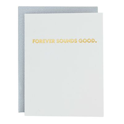 Forever Sounds Good - Love | Anniversary - Letterpress Card