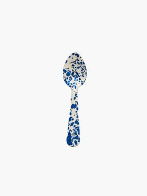 Splatter Small Spoon Navy and Cream