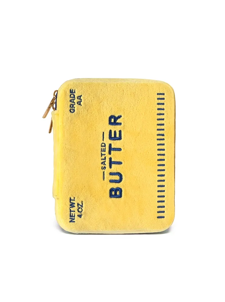 Velvet Jewelry Case Butter Stick Yellow