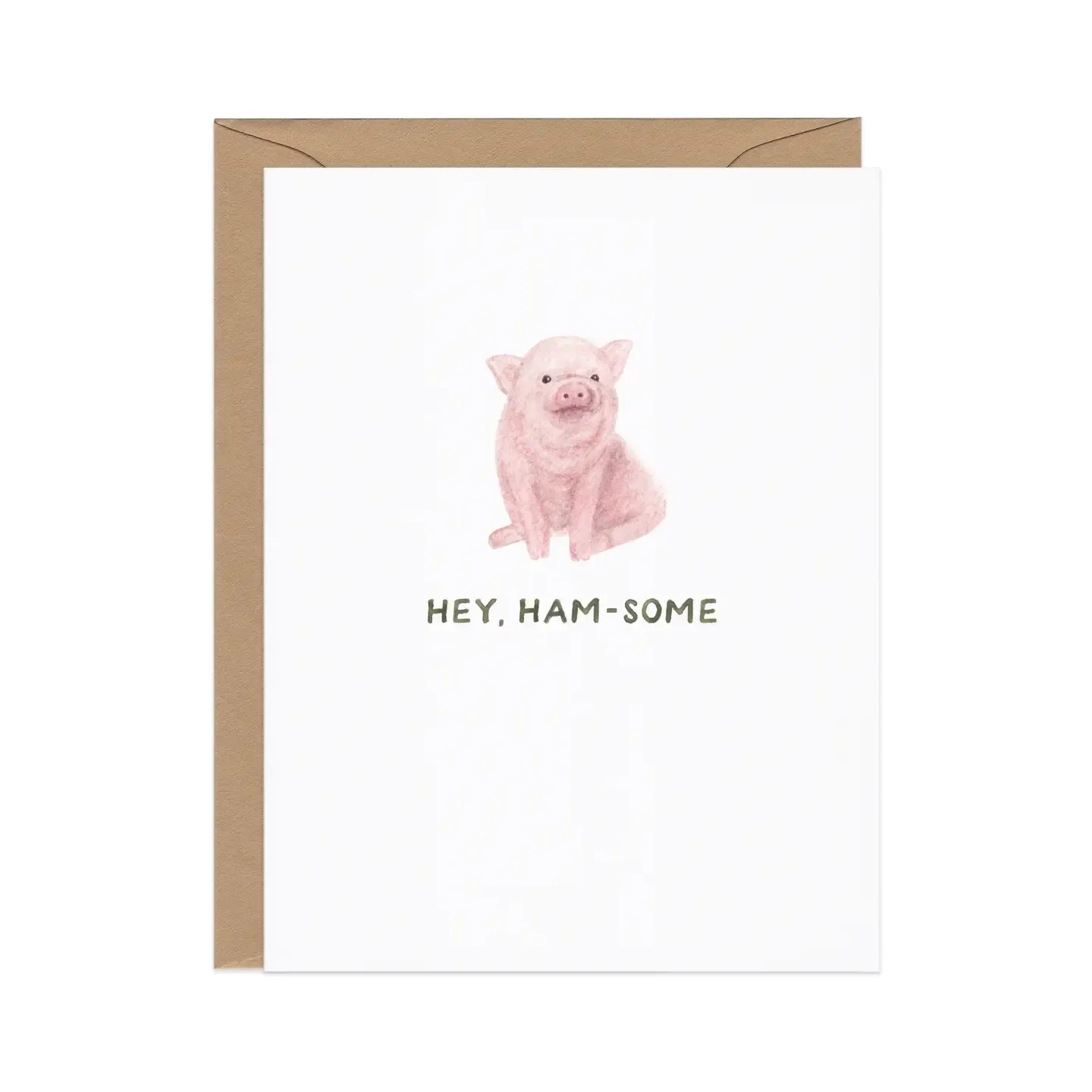 Hey Ham-Some — Funny Animal Pun Love / Anniversary Card
