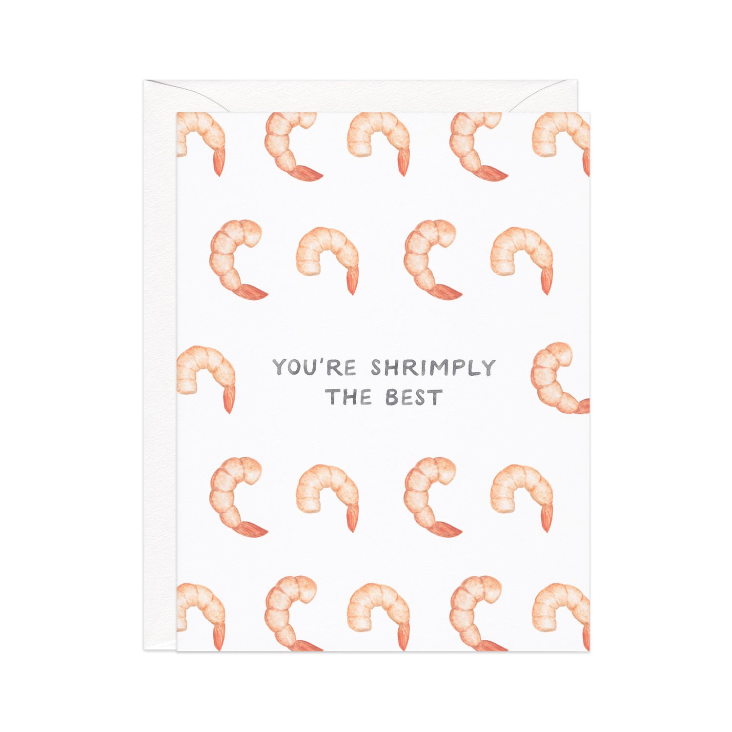 Shrimply the Best — Animal Pun Friendship Card
