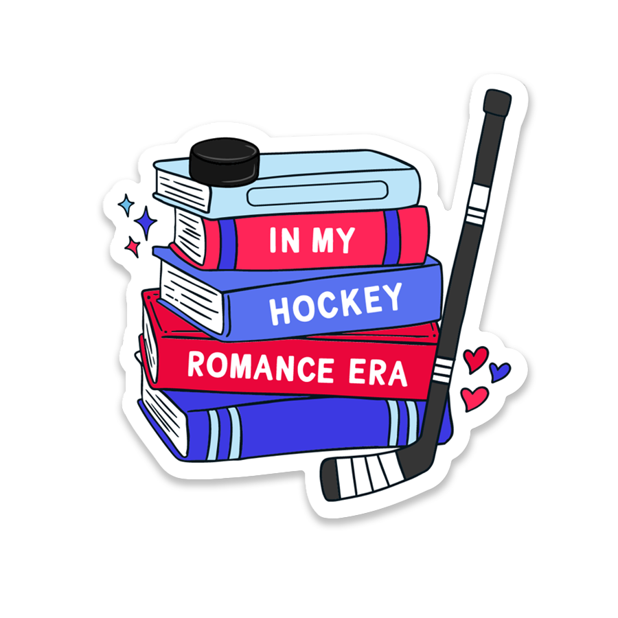 In My Hockey Romance Books Sticker