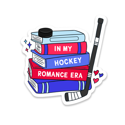 In My Hockey Romance Books Sticker