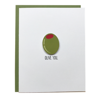 Olive You Card