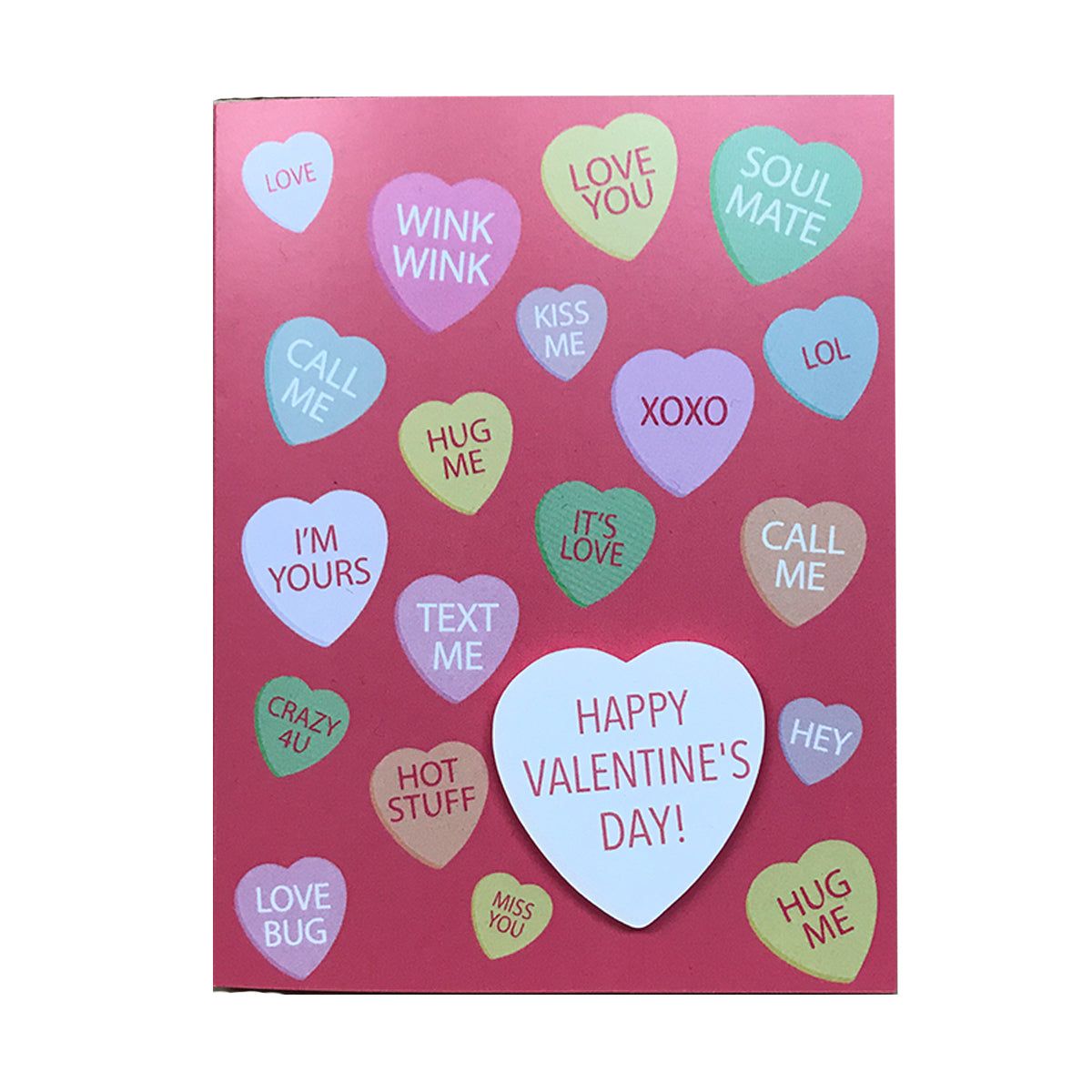 Candy Hearts Valentine's Day Card