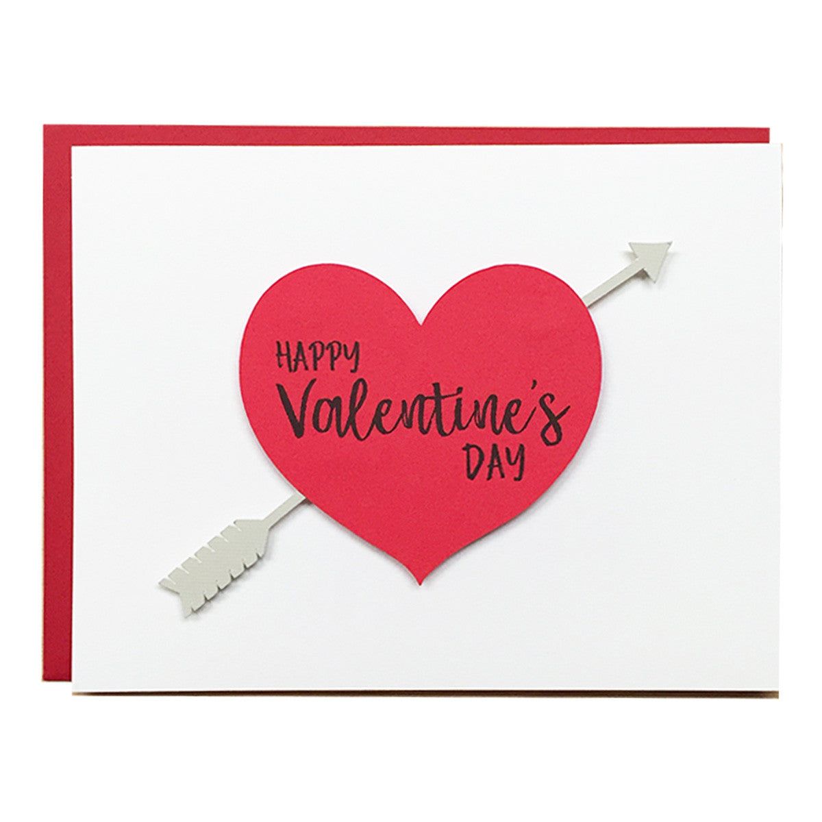 Happy Valentine's Day Arrow Card