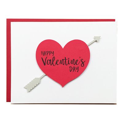 Happy Valentine's Day Arrow Card