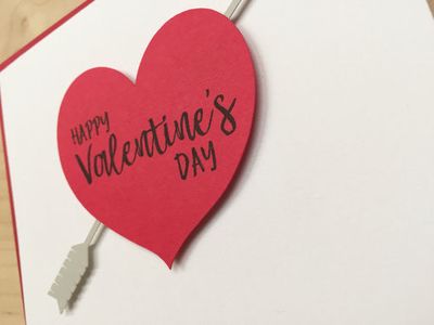 Happy Valentine's Day Arrow Card
