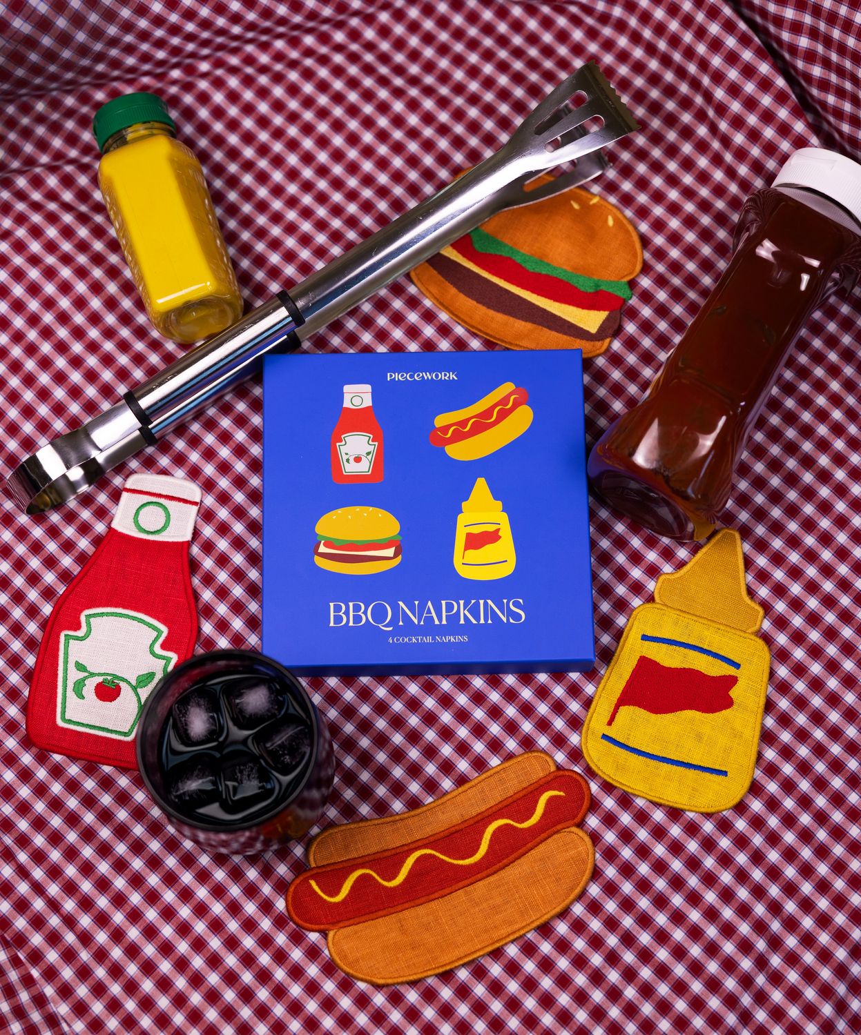 BBQ Cocktail Napkins Set Of 4