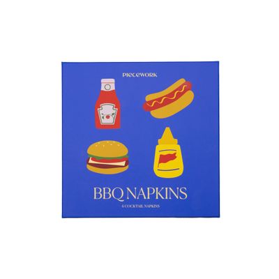 BBQ Cocktail Napkins Set Of 4