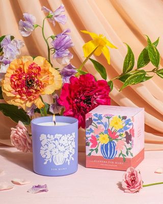Flowers For Mama Mother's Day Candle