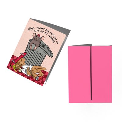 Cute Rat Mother's Day Card