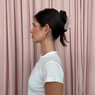 Half Moon Clip in Pink Smoke