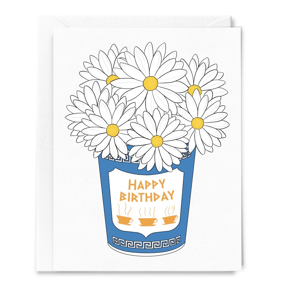 Nyc Classic Coffee Cup Happy Birthday Card