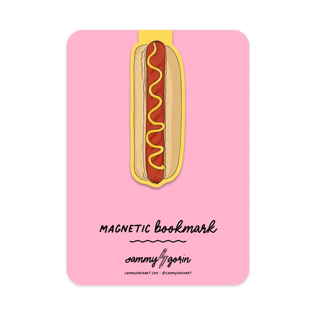 Hot Dog Magnetic Bookmark