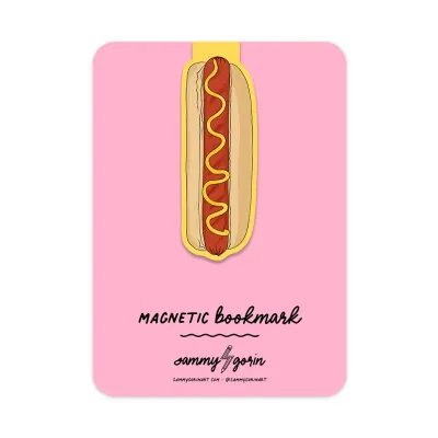 Hot Dog Magnetic Bookmark