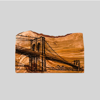 Olive Wood Rustic Chopping Board Brooklyn Bridge