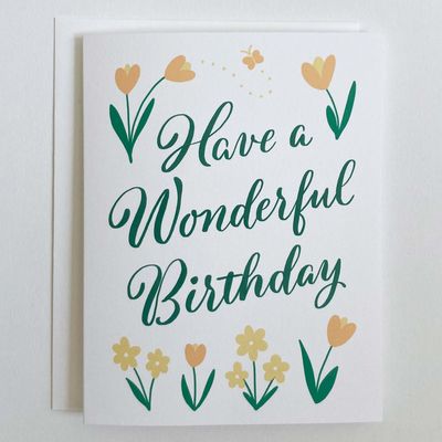 Flower Birthday Card