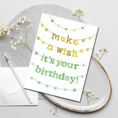 Make A Wish Happy Birthday Card