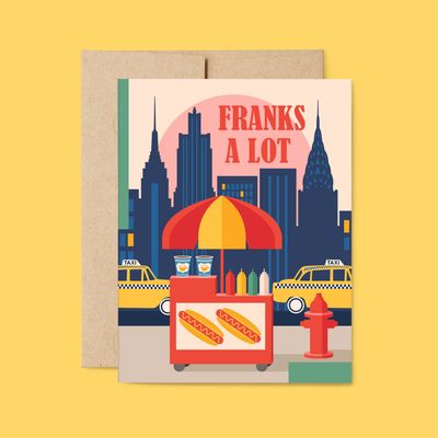 Franks A Lot - Nyc (Hot Dog Stand) Thank You Card
