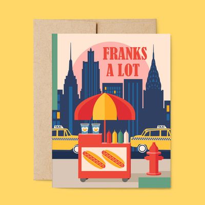 Franks A Lot - Nyc (Hot Dog Stand) Thank You Card