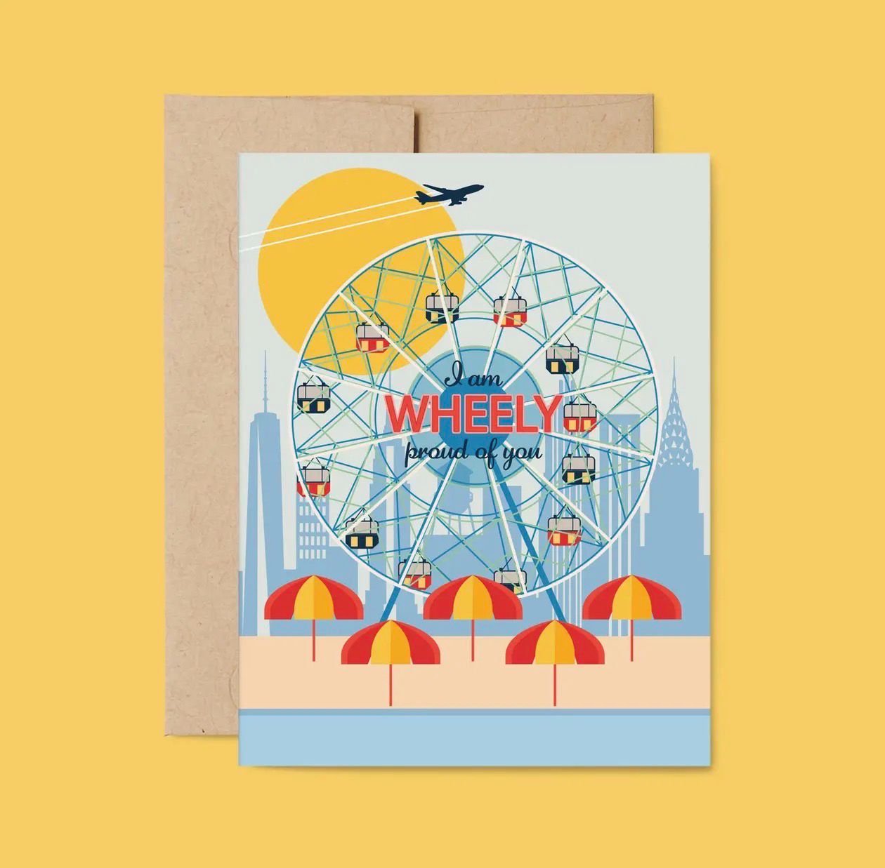 Wheely Proud of You - Coney Island Nyc Congrats Card