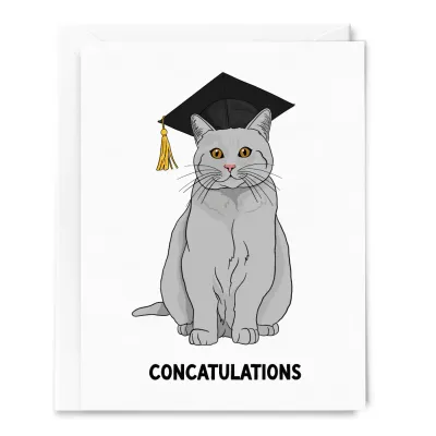 Concatulations Cat Graduation Card