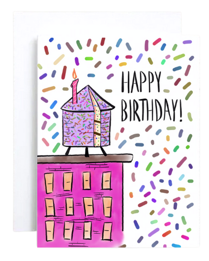 New York City Birthday Cake Card
