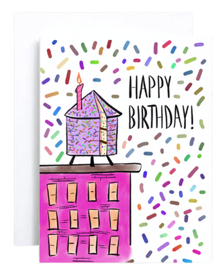 New York City Birthday Cake Card