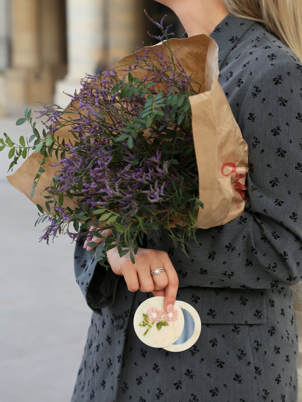 Wild Roses Compact Mirror