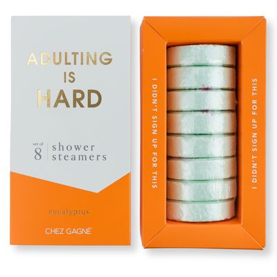 Adulting Is Hard - Aromatherapy Shower Steamers - Eucalyptus - Set of 8