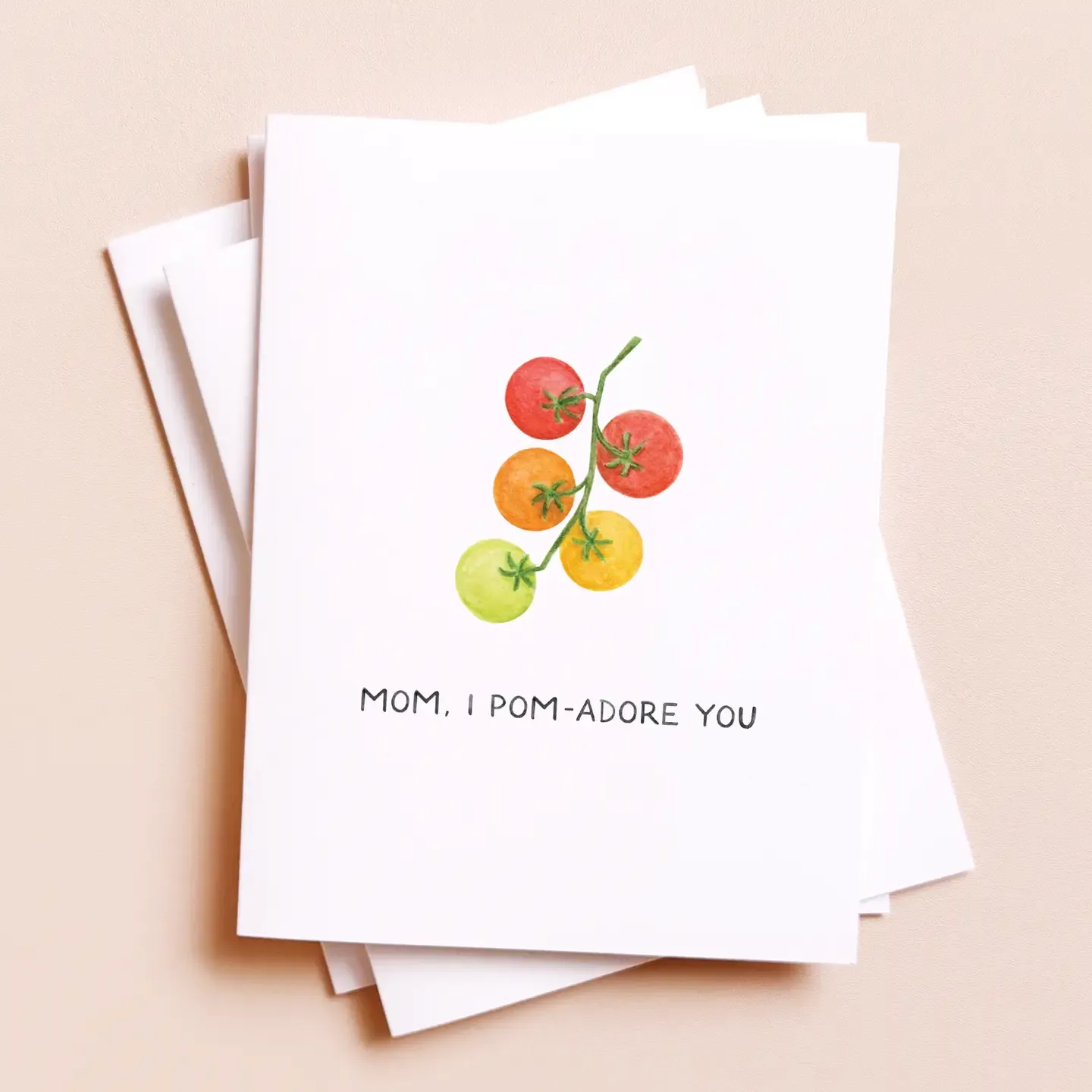 Adore You Mom — Pomodoro Tomato Lovers Mother's Day Card